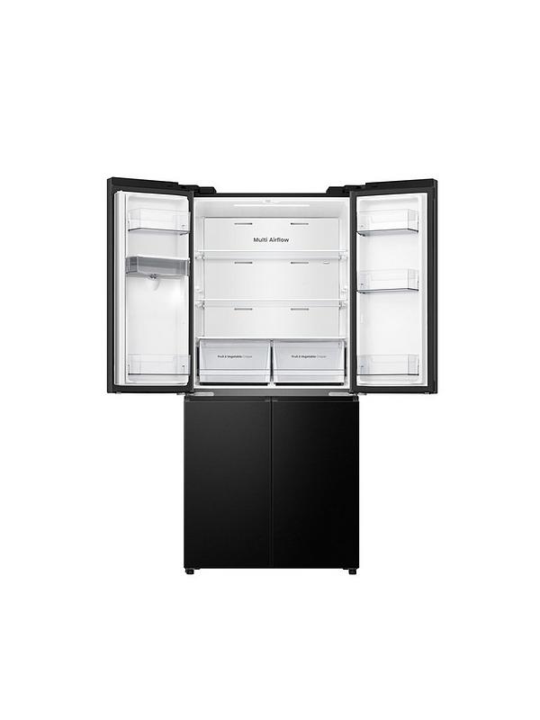 Hisense PureFlat Slim RQ5P470SMFE Total No Frost American Fridge Freezer with My Fresh Choice zone - Black Stainless Steel - Image 2